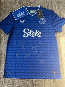 Everton FC 2025/26 Signed Football Shirt with Certificate of Authenticity for sale on Ebay