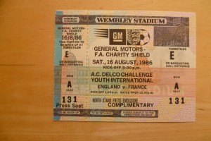 Everton v Liverpool 1986 Charity Shield original ticket for sale on Ebay