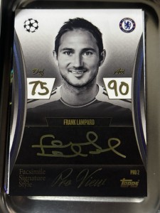 Frank Lampard Chelsea Signature Style Pro View Topps Match Attax Card for sale on Ebay