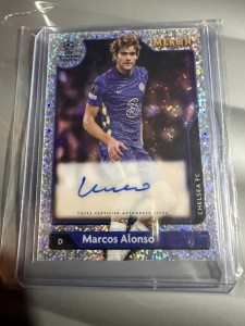 2017-18 Topps Premier League Gold Marcos Alonso Autographed Card Chelsea FC for sale on Ebay