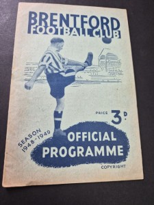 Brentford v West Bromwich Albion Second Division Fixture 1948/49 (PBiNB)~F/Post for sale on Ebay