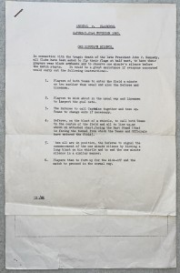 Arsenal v Blackpool 1963/64 - Letter officials - Minute silence - John F Kennedy for sale on Ebay