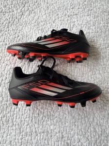 ADIDAS F50 FIBERSKIN FOOTBALL BOOTS TRAINERS UK 6.5 BLACK RED. Worn For 20 Mins! for sale on Ebay