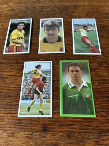 Barratt/Bassett WATFORD Cards x5 All Different for sale on Ebay