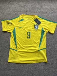 Brazil 2002 World Cup Home Shirt Ronaldo No. 9, Size M Open To Offers Need Gone. for sale on Ebay
