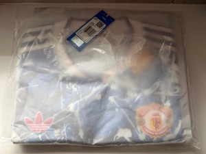 Manchester United Stone Roses Jersey Blue Brand New Sealed Large for sale on Ebay