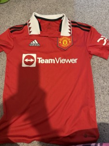 Adidas Manchester United Home Shirt 2022/23 Red TeamViewer Jersey Youth 13-14Y for sale on Ebay