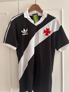 Adidas Vasco da Gama Retro Football Shirt – Black/White Sash – Size [M] for sale on Ebay