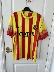 Barcelona FC, Authentic with Nike logo 2013-14 Away Shirt Neymar JR 11, Size XXL for sale on Ebay