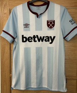 West Ham United Umbro Away Shirt 2021/22, Size Large Very Good Condition for sale on Ebay