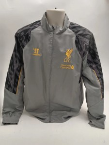 Liverpool FC Warrior Grey Track Jacket Size L LFC Standard Chartered for sale on Ebay