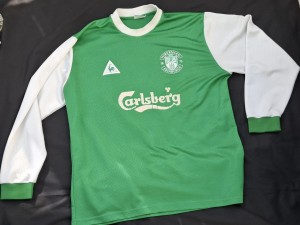 Hibernian Hibs Longsleeve Home Shirt 2000-2002   Le Coq Sportif  for sale on Ebay