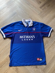 Rangers Football Jersey 97/99 By Nike Size Small for sale on Ebay