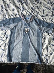 England Away Shirt Grey Umbro 2xl Euro 96 for sale on Ebay