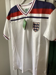 Men's Retro England Score Draw Football Shirt Size m  1982 for sale on Ebay