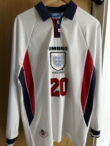 England Home Shirt 1998 Medium for sale on Ebay