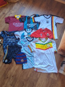 FOOTBALL SHIRT JOB LOT REPLICA TOPS BRUGGE PORTUGAL MADRID GERMANY WALES (10-12) for sale on Ebay
