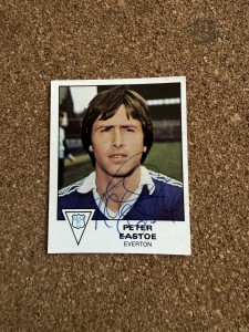 Peter Eastoe - Everton Signed Unused Football 80 Sticker for sale on Ebay