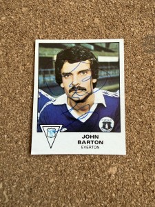 John Barton - Everton Signed Unused Football 80 Sticker for sale on Ebay