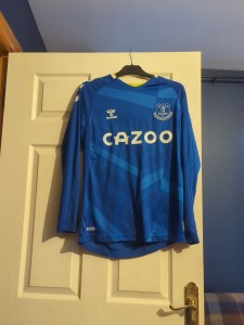 Everton Football Club home shirt from the 2021/2022 season, Size Large for sale on Ebay