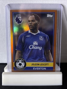 Joleon Lescott Retro Threads /25 Topps Premier League 2026 Everton for sale on Ebay