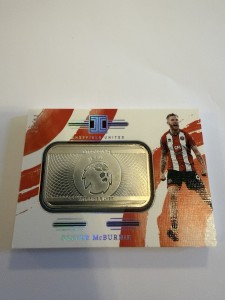 2023-24 Panini Impeccable Oliver McBurnie  1 Troy Ounce Silver Bar /37 Everton  for sale on Ebay
