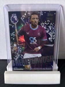 Luca Koleosho Breakthrough Baller 10/10 Topps Premier League 2026 Burnley for sale on Ebay