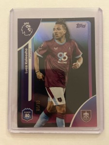 Topps Premier League 2025/2026 Luca Koleosho Black Rainbow Refractor /10 Burnley for sale on Ebay