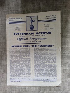 Tottenham Hotspur v Arsenal. 1960/61. Double Winning Season. for sale on Ebay