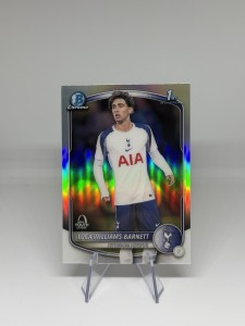 Topps Chrome UCC 2025-26 1st Bowman Luca Willams-Barnett Tottenham Hotspur for sale on Ebay