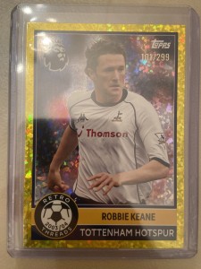 Topps 2026 Retro Threads Robbie Keane Yellow Gold Diamond /299 Tottenham Spurs for sale on Ebay