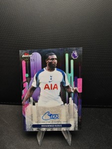 Topps Premier League Finest Mohammed Kudus Tottenham Autograph 7/10 for sale on Ebay