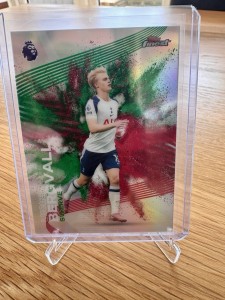 Topps Finest Premier League 26 Lucas Bergvall Swerve Fusion Case Hit Tottenham for sale on Ebay
