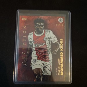Topps Inception 2022 Mohammed Kudus Red 05/10 Ajax Tottenham for sale on Ebay