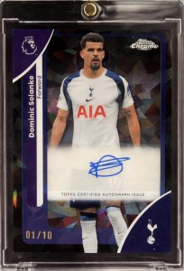 Topps Chrome Premier League Sapphire Dominic Solanke Tottenham Hotspur Auto /10 for sale on Ebay