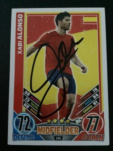 Signed Xabi Alonso Spain Football match attax Card for sale on Ebay