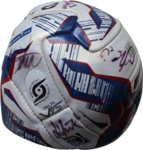 Mitre Delta V12s Capital One Cup Signed Football White Blue Red Deflated Size 5 for sale on Ebay
