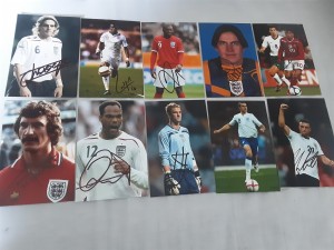 ENGLAND - Lot Of 50 Various Signed 6x4 Football Photographs LOT 1 for sale on Ebay