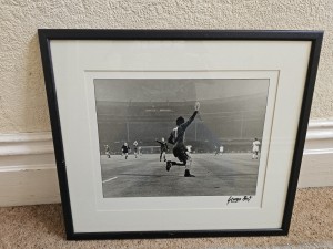 Signed George Best 1968 European Cup Final Picture Photo Display Autograph COA for sale on Ebay