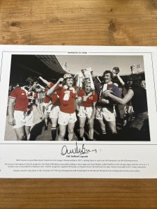 Manchester United FC Alex Stepney Signed Print With Coa for sale on Ebay
