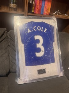 Signed Framed Ashley Cole Chelsea Shirt With COA for sale on Ebay