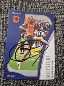 Signed Oliver Mcburnie Hull City Football EFL Eternity Panini Card 2025/26 for sale on Ebay