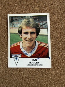 Ian Bailey - Middlesbrough Signed Unused Football 80 Sticker for sale on Ebay