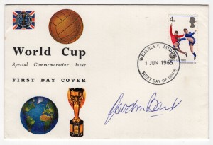 1966 WORLD CUP UNADDRESSED WEMBLEY REMBRANDT FDC HANDSIGNED BY GORDON BANKS for sale on Ebay