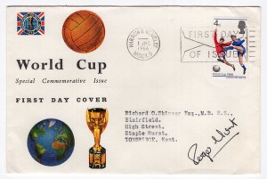 1966 WORLD CUP HARROW & WEMBLEY REMBRANDT FDC HANDSIGNED BY ROGER HUNT for sale on Ebay