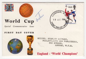 1966 WORLD CUP REMBRANDT ILLUSTRATED FIRST DAY COVER HANDSIGNED BY TERRY PAINE for sale on Ebay