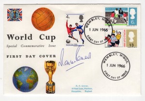 1966 WORLD CUP REMBRANDT ILLUSTRATED FIRST DAY COVER HANDSIGNED BY MARTIN PETERS for sale on Ebay