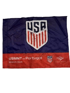 USMNT TEAM SIGNED FLAG -3 for sale on Ebay