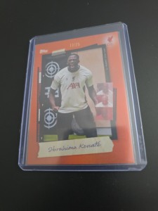 Ibrahima Konate Numbered 17/25 Topps Focus Liverpool 2026 for sale on Ebay