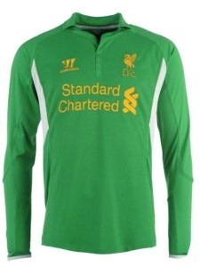 Liverpool Warrior Classic Football Goalkeeper Shirt 2012/13 for sale on Ebay